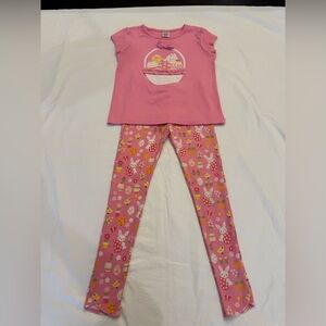 Gymboree Pink Easter Bunny Print Pant Set